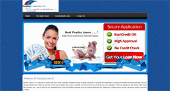 Desktop Screenshot of paydayloansu.com